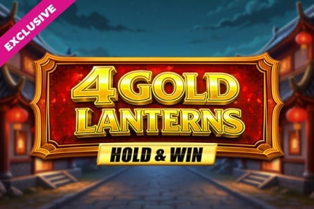 4 Gold Lanterns Hold & Win